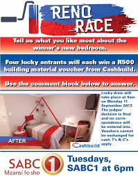 Cashbuild has a long journey that leads to its experience of more than 37 years of experience in the building industry and understands the customer and market and thus is able to bring customers. Enter This Week S Bonus Competition Reno Race On Sabc 1 Facebook
