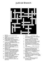 10 question printable judicial branch vocabulary crossword with answer key. Judicial Branch Crossword Worksheets Teaching Resources Tpt