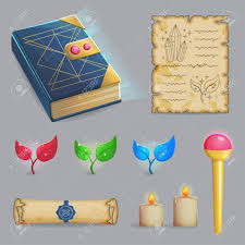 Write out the spelling words on a chalkboard and then paint them away with a paint brush and water. Collection Of Items To Cast A Magic Spell Wizard Accessories Royalty Free Cliparts Vectors And Stock Illustration Image 62432667