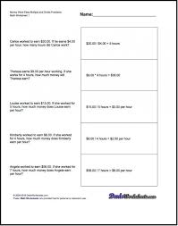 Bring learning to life with thousands of worksheets, games, and more from education.com. Multiplication Word Problems Money Money Money Worksheets 99worksheets