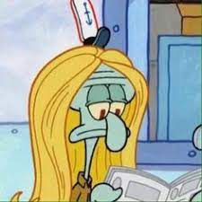 Squidward With Blonde Hair Cartoon Mood Cartoon Profile Pics Cartoon Profile Pictures