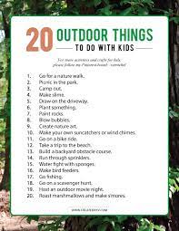 20 Outdoor Things To Do With Kids This Summer Created By V Summer Fun List Summer Activities For Kids Summer Family Fun