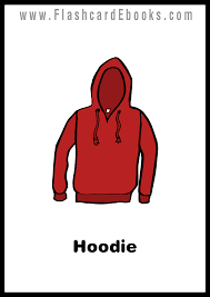 English Flashcard Kindle Clothes Hoodie