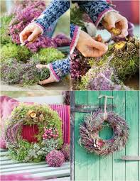 Erika Heidekraut Herbst Deko Selber Machen Tuerkranz Kranz Ideen Herbst Dekoration Deko Selber Machen