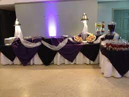 Black Purple Silver Buffet Table Decoration Buffet Table Decor Buffet Table Food Buffet Table