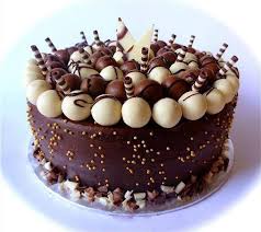 Beautiful Chocolate Birthday Cake Birthday Cake Chocolate Chocolate Cake Decoration Cake Decorating