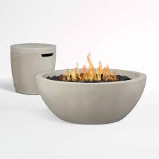 Increase the beauty and value of your home or business by covering with an artificial landscape rock of any size. Retreat 38 Fire Bowl And Propane Tank Cover Set Crate And Barrel