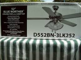 Add a subtle pop of color with the indigo blue fan or complement other fixtures and accents in your farmhouse style room with the noble bronze or matte silver finish. Ceiling Fans Home Garden D552bn 3lk252 52 Blue Norther Ceiling Fan W Light Kit Nib Bistrozdravo Com