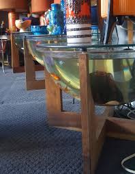 Trio Of Fish Tank Coffee Tables Mid Century Retro 1970s Vintage Terrerium Table Crystal Clear Vol Fish Tank Coffee Table Coffee Shop West German Pottery