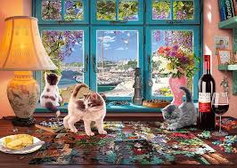 4.8 out of 5 stars. Ravensburger Le Puzzler Le Bureau 1000pc Puzzle Amazon Fr Jeux Et Jouets Cat Puzzle Painting Art
