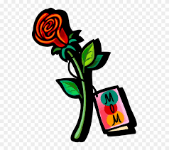 Vector Illustration Of Mother S Day Flower Rose With Mother S Day Clip Art Png Download 992572 Pinclipart