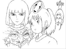 Spirited Away Coloring Books Ghibli Art Studio Ghibli
