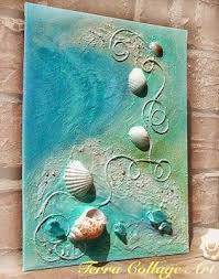 Dria lampert do it yourself art(diy). 50 Magical Diy Ideas With Sea Shells Do It Yourself Ideas And Projects Original Mixed Media Art Seashell Art Shell Art