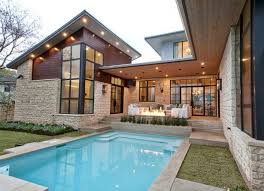 House Home Swimming Pool Standard Size Home Swimming Pool Design Adds Value To Homes House Designs Exterior Contemporary House Exterior Modern Exterior
