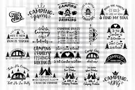 Camping Svg Bundle Graphic By Illustrator Guru Creative Fabrica Svg Svg Quotes Camping Clipart
