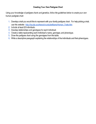 Creating Your Own Pedigree Chart