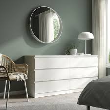 Malm Byra Med 6 Lador Vit 160x78 Cm Ikea Commode 6 Tiroirs Ikea Malm Salon Ikea
