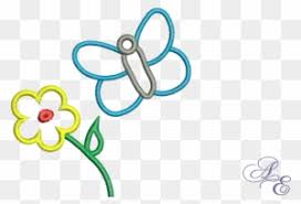 Maybe you would like to learn more about one of these? A Cute Little Outline Of A Butterfly Near A Small Flower Floral Design Free Transparent Png Clipart Images Download