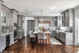 custom gray kitchen cabinets in florham
