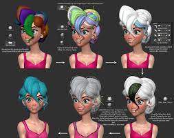 Http Www Zbrushcentral Com Showthread Php 180334 Kheepa S Sketchbook Page4 P 1222945 Infinite 1 Post1222945 Zbrush Hair Zbrush Zbrush Character