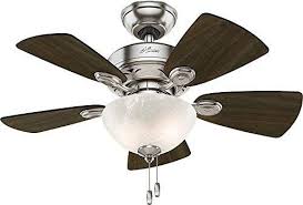 Hunter Indoor Ceiling Fan With Light And Pull Chain Control Watson 34 Inch Brushed Nickel 52092 Ceiling Fan