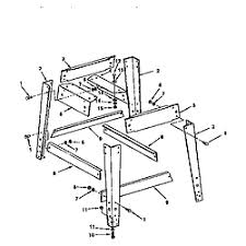 Craftsman Saw Table Leg Set Parts Craftsman Table Legs Table Saw