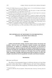 Appendix A Contributed Manuscripts The Influence Of Global Environmental Change On Infectious Disease Dynamics Workshop Summary The National Academies Press