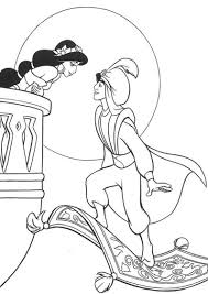 Oprócz kolorowanek zawiera także planszę z kolorowymi naklejkami (32 szt.). Kolorowanka Aladyn Disney Do Wydruku Nr 38