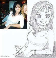 50 Beautiful Photo To Cartoon Drawings By Robert Dejesus Photo To Cartoon Cartoon Sketches Cartoon Drawings