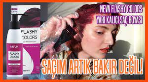 Sacim Artik Bakir Degil L Neva Flashy Colors Yari Kalici Sac Boyasi Youtube