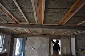 Installing Soundproof Insulation In Ceiling Basement Ceiling Basement Ceiling Ideas Cheap Basement Ceiling Painted