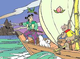 Momotarō (桃太郎, peach boy) is a popular hero of japanese folklore.his name translates as peach tarō, a common japanese masculine name, and is often translated as peach boy. Momotaro Once Upon A Forever Fairytales Folktales Facebook