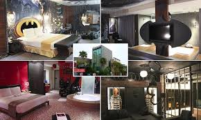 Situated in bakuriani, under the shadows of the breathtaking caucasus all three of rooms hotels locations are restorations that translate historic locations into places of contemporary comfort. To The Batcave Robin Taiwan Hotel Offers Ultimate Bruce Wayne Room Complete With Bat Signal In The Shower Daily Mail Online