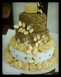 Engagement ceremony isolated design element. Gold Cake With Roses And Ring Box For Engagement Ceremony Cake Designs Cake Rose Cake