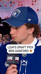 Ben Danford has the passion. 🫡 #NHLDraft