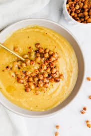 Golden Delicata Squash Soup With Crispy Garlic Chickpeas Recipe Delicata Squash Recipe Garlic Chickpeas Delicata Squash