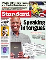 The national super alliance, a coalition of political parties forms the largest opposition group. I Love Speaking In Tongues Dp Ruto Fires Off Reaction To Standard Newspaper Litkenya