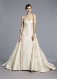 Radziwill Anne Barge Spring 2018 Strapless Sheath Wedding Dress Architecturally Seamed Anne Barge Wedding Dresses Designer Wedding Dresses Wedding Dresses