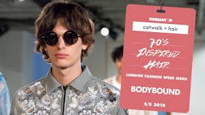 Toni & guy cleansing beard shampoo 150ml. Catwalk Hair 70 S Inspired Hair At Bodybound For London Fashion Week Men S Ss18 Youtube