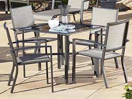 Cosco Outdoor 5 Piece Serene Ridge Aluminum Patio Dining Set Dark Brown Aluminum Patio Outdoor Furniture Sets Patio Dining