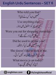 English Sentences Of Daily Use With Urdu With Pdf Set 6 English Phrases Sentences English Vocabulary Words Learn English Words