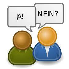 To be under discussion → zur diskussion stehen; Datei Diskussion Icon Svg Wikipedia