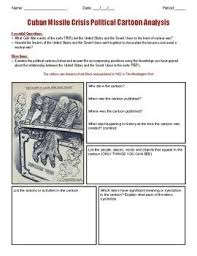 Articles of confederation political cartoon worksheet with. Cuban Missile Crisis Political Cartoon Analysis By Making History Great Again