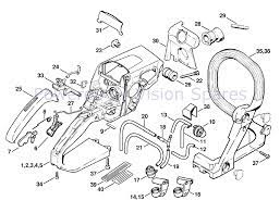 Pack of 2 chainsaw chain to fit stihl ms211 16 guide bar 1.3mm 55 links archer. Stihl Ms 250 Chainsaw Ms250 C Bz Parts Diagram Handle Housing