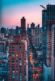 Photo Of High Rise Buildings With Blue And Pink Sky Ryan Loughlin Photo Background Images Best Background Images Editing Background