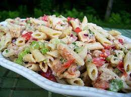 This recipe consists of cooked chicken, crispy bacon, cheese, pasta, and numerous vegetables tossed with a ranch/mayonnaise dressing. Pasta Salad With Chicken And Bacon Tasty Kitchen A Happy Recipe Community