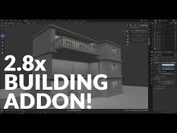 Blender 2 8x Building Addon Fast Awesome Free Youtube In 2020 Blender Architecture Blender Tutorial Blender Addons