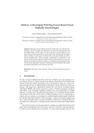 Selman bozkır, works at hacettepe university. Pdf Similay A Developing Web Page Layout Based Visual Similarity Search Engine
