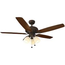 How do you fix a hampton bay ceiling fan remote control that's not working? Hampton Bay Rockport 52 In Led Oil Rubbed Bronze Ceiling Fan With Light Kit 51751 The Home Depot