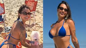 Cenapop · “Mulher fitness perfeita” exibe biquíni preferido na praia e  recebe elogios
